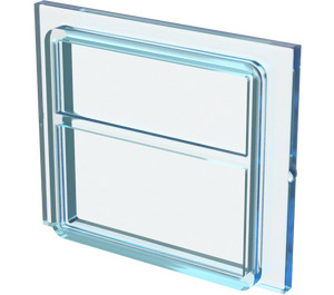 LEGO Transparent Light Blue Glass 1 x 4 x 3 Train Window (4034)