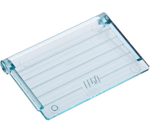LEGO Transparent Light Blue Glass for Car Roof 4 x 4 with Ridges
