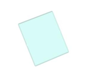 LEGO Transparent Light Blue Glass for Window 4 x 4 x 3 (4448)