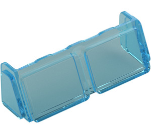 LEGO Transparent Light Blue Glass for Windscreen 2 x 6 x 2 (13756 / 35168)