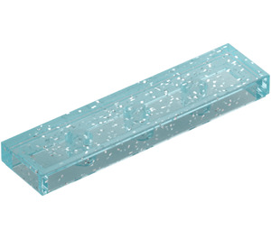 LEGO Transparent Light Blue Glitter Tile 1 x 4 (2431 / 35371)