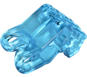 LEGO Transparant Lichtblauw Hand 2 x 3 x 2 met Joint Socket (93575)