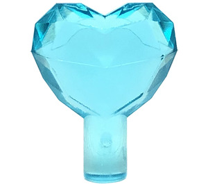 LEGO Transparent Light Blue Heart with Bar (15745 / 28682)