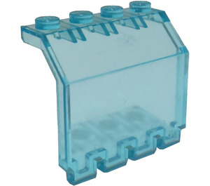 LEGO Transparentes Hellblau Scharnier Paneel 2 x 4 x 3.3 (2582 / 6139)