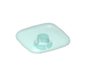 LEGO Transparent Light Blue Icon: Square Large (45466)