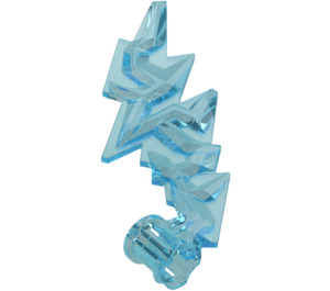 LEGO Transparent Light Blue Lightning Bolt with Axle Hole (2149)