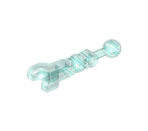 LEGO Transparent Light Blue Long Ball Joint with Ball Socket and Beam (90607)