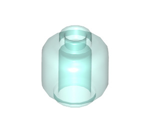 LEGO Transparent Light Blue Minifigure Head (Recessed Solid Stud) (3274 / 3626)