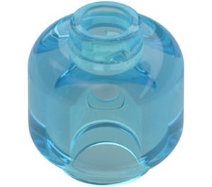 LEGO Transparentes Hellblau Minifigur Kopf (Sicherheitsnoppe) (3626 / 88475)