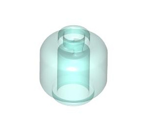 LEGO Transparent Light Blue Minifigure Head (Safety Stud) (3626 / 88475)