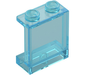 LEGO Azzurro trasparente Pannello 1 x 2 x 2 con supporti laterali, bottoncini cavi (35378 / 87552)