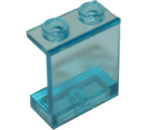 LEGO Transparentes Hellblau Paneel 1 x 2 x 2 ohne seitliche Stützen, hohle Noppen (4864 / 6268)