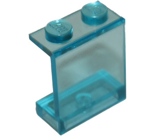 LEGO Azzurro trasparente Pannello 1 x 2 x 2 senza supporti laterali, bottoncini pieni (4864)