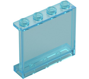 LEGO Azzurro trasparente Pannello 1 x 4 x 3 con supporti laterali, bottoncini cavi (35323 / 60581)