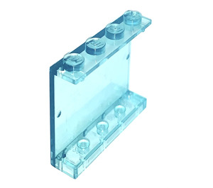 LEGO Azzurro trasparente Pannello 1 x 4 x 3 senza supporti laterali, bottoncini pieni (4215)