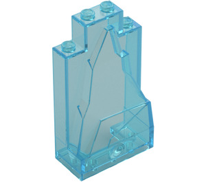 LEGO Transparentes Hellblau Paneel 2 x 4 x 6 Felsen (33458 / 54782)