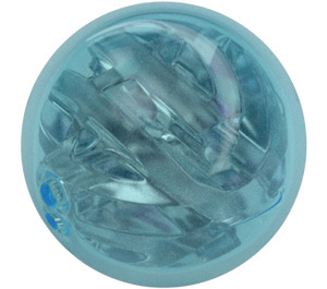 LEGO Transparentes Hellblau Plastik Ball mit Transparent Inner Ball (92534)