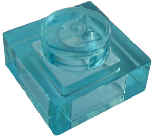 LEGO Transparent Light Blue Plate 1 x 1 (3024 / 30008)