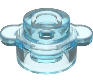 LEGO Bleu Clair Transparent assiette 1 x 1 Rond avec Fleur Pétales (28573 / 33291)