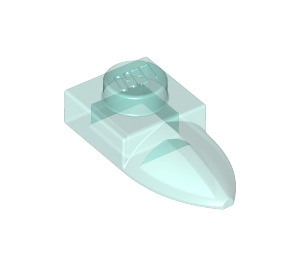 LEGO Transparent Light Blue Plate 1 x 1 with Tooth (35162 / 49668)