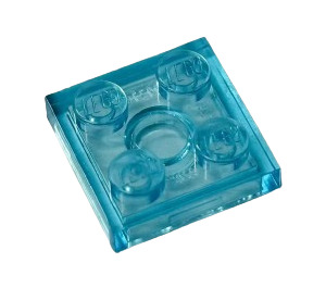 LEGO Transparent Light Blue Plate 2 x 2 (3022 / 94148)