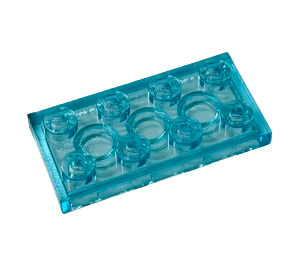 LEGO Bleu Clair Transparent assiette 2 x 4 (3020)