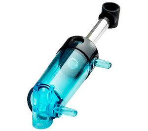 LEGO Transparent Light Blue Pneumatic Cylinder - Two Way (47225 / 63855)