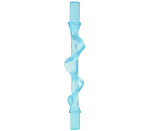 LEGO Bleu clair transparent Power Burst Rod avec Spiral Ridge