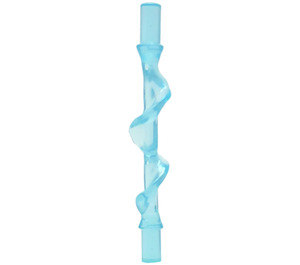 LEGO Transparentes Hellblau Power Burst Rod mit Spiral(e) Ridge