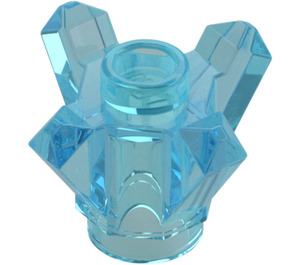 LEGO Transparentes Hellblau Felsen 1 x 1 mit 4 Punkte (11127 / 28568)