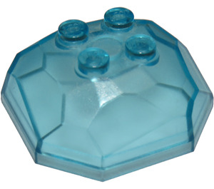 LEGO Transparent Light Blue Rock 4 x 4 x 1.3 Top (30293 / 42284)