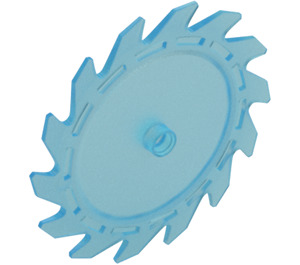 LEGO Transparent Light Blue Saw Blade with 14 Teeth (61403)