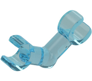 LEGO Transparentes Hellblau Skelett Arm mit Horizontal Hand (26163 / 49752)