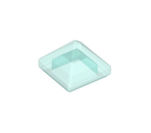 LEGO Transparant Lichtblauw Helling 1 x 1 x 0.7 Piramide (22388 / 35344)
