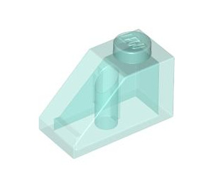 LEGO Transparant Lichtblauw Helling 1 x 2 (45°) (3040 / 6270)