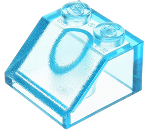 LEGO Transparent Light Blue Slope 2 x 2 (45°) (3039 / 6227)