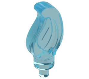 LEGO Transparent Light Blue Small Flame with Pin (37775)