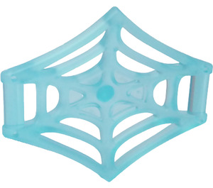LEGO Transparent Light Blue Spider Web Medium with two Handles and one Bar