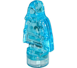 LEGO Transparent Light Blue Statuette with Cape and Hood (3543 / 16478)