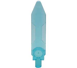 LEGO Transparent Light Blue Sword Blade with Bar (23860)
