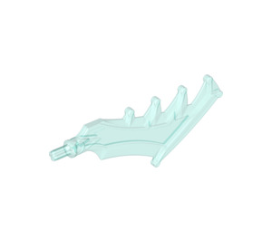 LEGO Transparent Light Blue Sword with Jagged Teeth (11338)