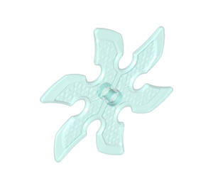 LEGO Transparent Light Blue Throwing Star with Hole (41125)