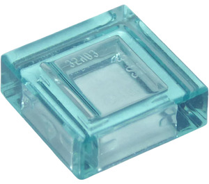 LEGO Bleu clair transparent Tuile 1 x 1 avec rainure (3070 / 30039)