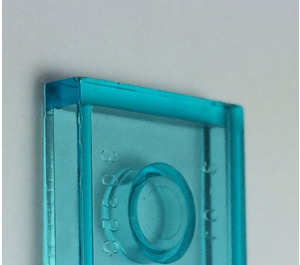 LEGO Bleu clair transparent Tuile 2 x 3 avec Horizontal Clips (Clips inclinés) (30350)