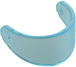 LEGO Transparent Light Blue Visor - Standard (2447 / 35334)