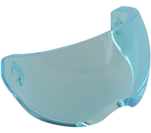 LEGO Transparent Light Blue Visor with Cutout (41805)