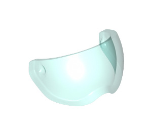 LEGO Transparent Light Blue Visor with Nose Cutout (41805)