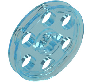 LEGO Transparent Light Blue Wedge Belt Wheel (4185 / 49750)