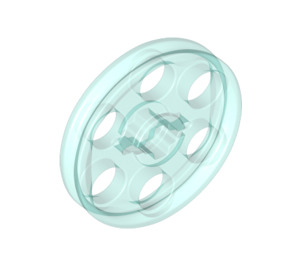 LEGO Transparent Light Blue Wedge Belt Wheel (4185 / 49750)