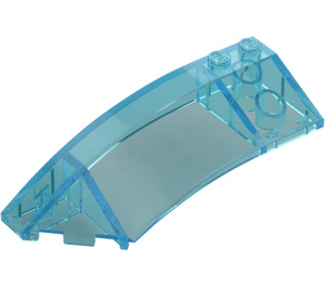 LEGO Transparent Light Blue Wedge Curved 3 x 8 x 2 Left (41750 / 42020)